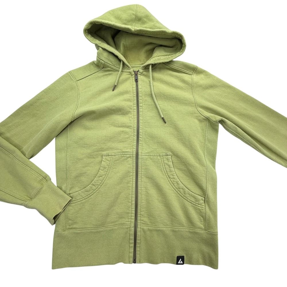 American Giant Hoodie Mens M Green Full Zip Hooded Pockets Heavy Weight Made USA